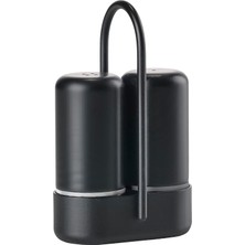 Tuz, Biber Seti Tekli 6,5 x 3,3 x 8,9 cm Siyah