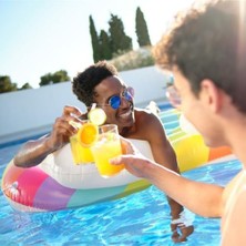 Dreams Şişirilebilir Ada 2 Kişilik, 164 Cm, Gökkuşağı Tasarımı