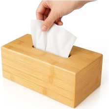 Çok Amaçlı Bambu Peçetelik ve Düzenleme Kutusu 25X14X7,5 cm