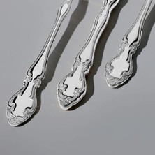 Adriana Sade 12 Kişilik 84 Parça Deri Kutulu Çatal Kaşık Bıçak Takımı