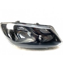 Tyc Volkswagen Caddy Ön Far Elektrikli Motorlu Sıyah Tek Reflektör Sağ 2011-2014 (Oem No:  2K5941006C)
