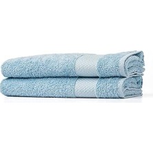 Soley | Minerva |%100 Doğal Pamuklu 2'li Havlu Seti Mavi