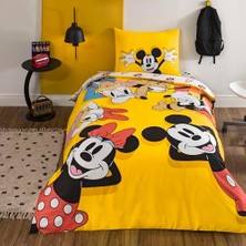 & Standart Pamuk Nevresim Takımı, Siyah, Sarı, Kırmızı, Tek Kişilik