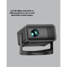 Bodrum Ekipman Wifi 6 ve Bluetooth 5 Bağlantılı Taşınabilir Projeksiyon Makinesi - ER001Y-53CII2