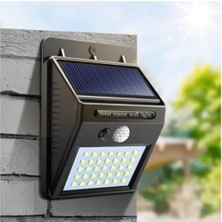 Güneş Enerjili Solar Lamba 20 Li Sensörlü Duvar Tipi Su Geçirmez Sokak Bahçe Lambası