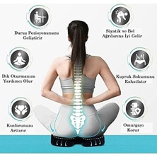 Ortopedik Oturma Minderi Visko Cocix Elastik Minder Basur Minderi Oturma Simidi Yastığı Hemoroid Yastık,, Siyah, Standart