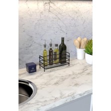 Tezgah Üstü Metal Raf Banyo Rafı Makyaj Rafı Mutfak Rafı Çok Amaçlı Düzenleyici Organizer