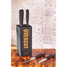 Overcut 6 Parça Bıçak Seti, Siyah