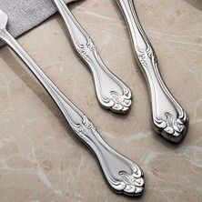 > 12 Kişilik 84 Parça Deri Kutulu Çatal Kaşık Bıçak Takımı