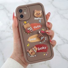 Fibaks Apple iPhone 11 Kılıf Desenli Tasarımlı Figürlü Kamera Korumalı Silikon Renkli Kapak