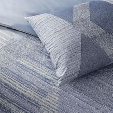 Düz Pamuk Nevresim Takımı, Mavi, Tek Kişilik