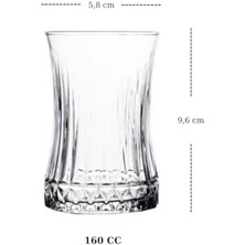 12 Parça Çay Seti (6 Bardak & 6 Kase)