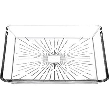 Madlen Kare Tatlı Tabağı - 2'li, Cam, 15X15 cm