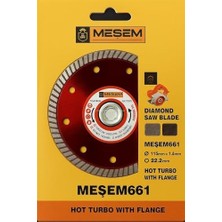 Turbo Daire Testere,, Seramik, Granit, Mermer Kesim Için, 115 mm Boy, 22.2 mm Delik, 1.4 mm Kalınlık, Dayanıklı, Presli, Hızlı Kuru Kesim, Çapak Bırakmaz, Ince, Hassas