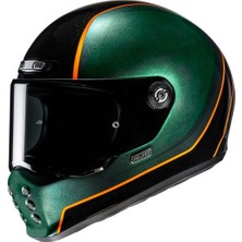 Hjc V10 Hodu MC47 Kapalı Motosiklet Kaskı Yeşil