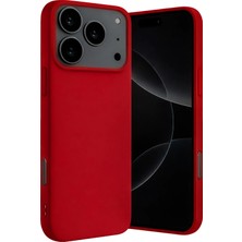 Never  Apple Iphone 17 Pro Max Nano Içi Kadife Silikon - Kırmızı 115474