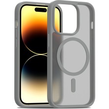 Never  Apple Iphone 14 Pro Jota Magsafe Kapak - Titan Gri 115474