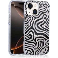 Gaappy Mago Apple iPhone 14 Siyah-Beyaz Kılıf