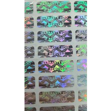 Gjob Void Kurcalamaya Karşı Güvenlik Etiketi 5000 Adet 3cm x 1 cm Söküldüğünde Yarısı Zeminde Kalır