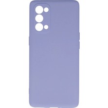 Never   Reno 5 Pro Kılıf Nano Içi Kadife Silikon - Lila 115474