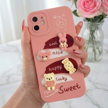 Fibaks Apple iPhone 11 Kılıf Desenli Tasarımlı Figürlü Kamera Korumalı Silikon Renkli Kapak