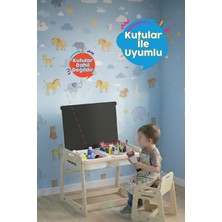 Mamatoyz My Table - Montessori Aktivite Masası ve Sandalyesi Veyazı Tahtası