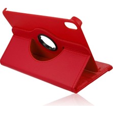 Never  iPad Mini 6 Kılıf 360 Tablet Deri Kılıf - Kırmızı 115474