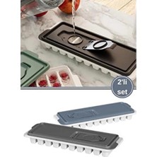 Safir 10 Bölmeli Çubuk Model Buz Kalıbı Şişe Buzu, Buzluk 2 Adet