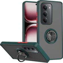 Never  Xiamoı Redmi 15 4g Montreal Yüzüklü Silikon Kapak - Yeşil 115474