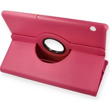 Never  Huawei Mediapad T5 10 Kılıf 360 Tablet Deri Kılıf - Pembe 115474