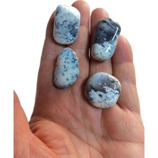 Pozitif Doğal Taş 50 Gram Merlinit Dendritli Opal Tamburlu Parçalar 239-2