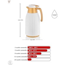 Star Termos Kastel Serisi 1.5 Litre Cam Termos