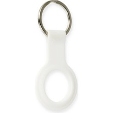Never  Airtag Silikon Kılıf - Beyaz 115474
