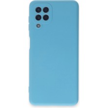 Never  Samsung Galaxy A22 Kılıf Nano Içi Kadife Silikon - Mavi 115474