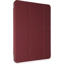 Never  Huawei Honor Pad 9 Kılıf Kalemlikli Mars Tablet Kılıfı - Mürdüm 115474