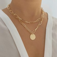 Hediye Shop Kişiye Özel Isim Yada Harf Yazılabilir Bereket Dualı Altın Kaplama Kolye