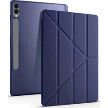 Never  Samsung Galaxy X610 Tab S9 Fe Plus 12.4 Kılıf Kalemlikli Mars Tablet Kılıfı - Lacivert 1