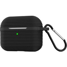 Never  Airpods Pro 3 (3.nesil) Raven Silikon Kılıf - Siyah 115474