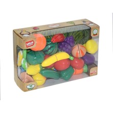 Birlik Toys Kesilebilen Meyve Sebze Seti 41 Parça Kesme Tahtalı 1+ Yaş İçin Renkli Oyun Seti