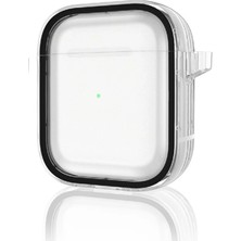 Never  Airpods 4 (4.nesil) Shiny Şeffaf Kılıf - Siyah 115474