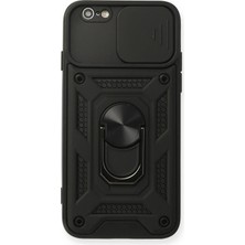 Never  Iphone 6 Kılıf Pars Lens Yüzüklü Silikon - Siyah 115474