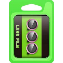 Never  Samsung Galaxy S25 Fe Raze Metal Kamera Lens - Pembe 115474