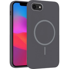 Never  Iphone 16E Broş Magsafe Kapak - Füme 115474