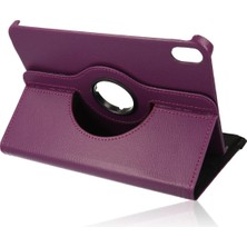 Never  iPad Mini 6 Kılıf 360 Tablet Deri Kılıf - Mürdüm 115474