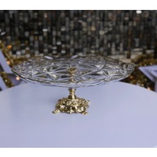 Elta Collection Estrella Yaldızlı Metal Ayaklı Pasta Sunumluk Kurabiyelik