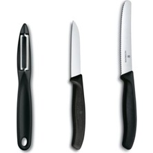 Siyah Soyacak ve Bıçak Set