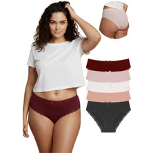 New Lilla 1909 Dantel Paçalı Bato 5'li Kadın Külot Paketi