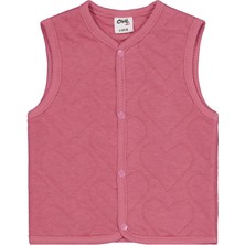 Civil Baby Kalp Desenli 6-18 Ay Yelek - Pembe
