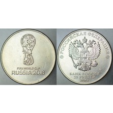 Banknoting Rusya 25 Ruble 2018 Fıfa Dünya Kupası. Çilaltı+