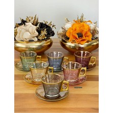 Elta Collection Paşabahçe Vela Fincan Takımı 12 Parça 6 Kişilik Çay Seti, Kahve Seti , Lüks, Hediyelik Çeyizlik